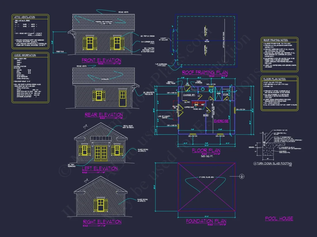 Mediterranean house Plan with 3 Floors and 4 Bedrooms