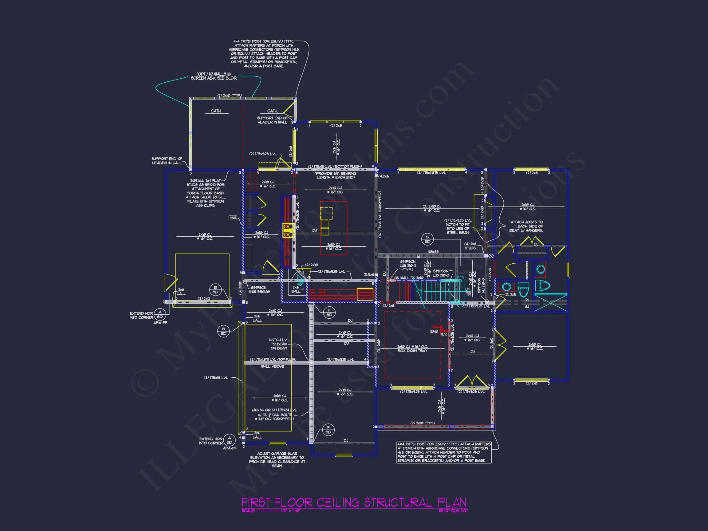 Mediterranean house Plan with 3 Floors and 4 Bedrooms