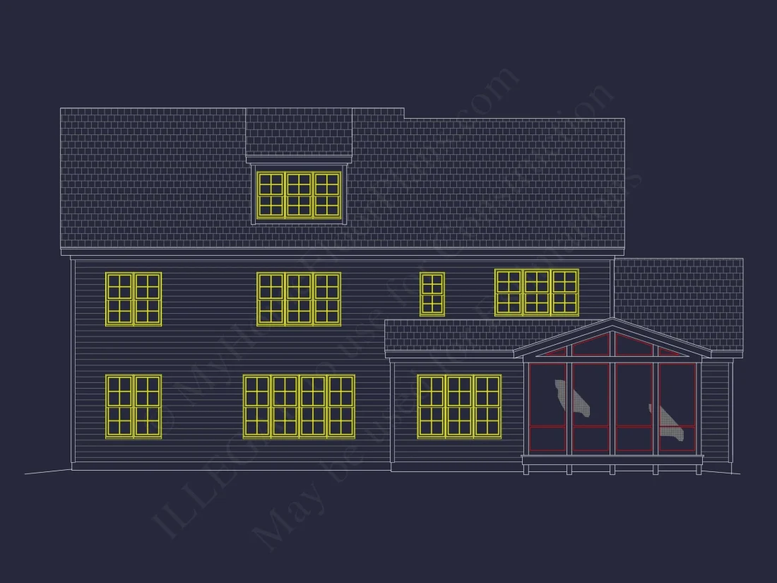 Mediterranean house Plan with 3 Floors and 4 Bedrooms