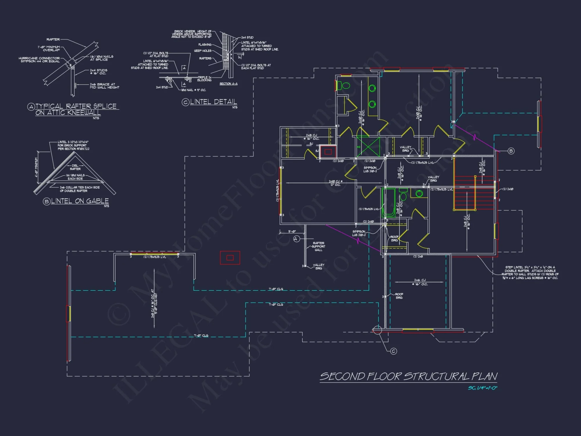 Beautiful house Floor Plan with CAD Blueprints and Designs