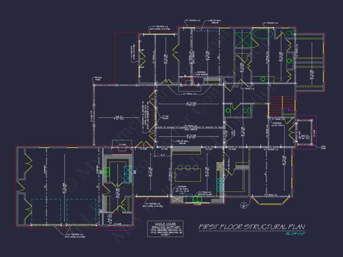 Beautiful house Floor Plan with CAD Blueprints and Designs