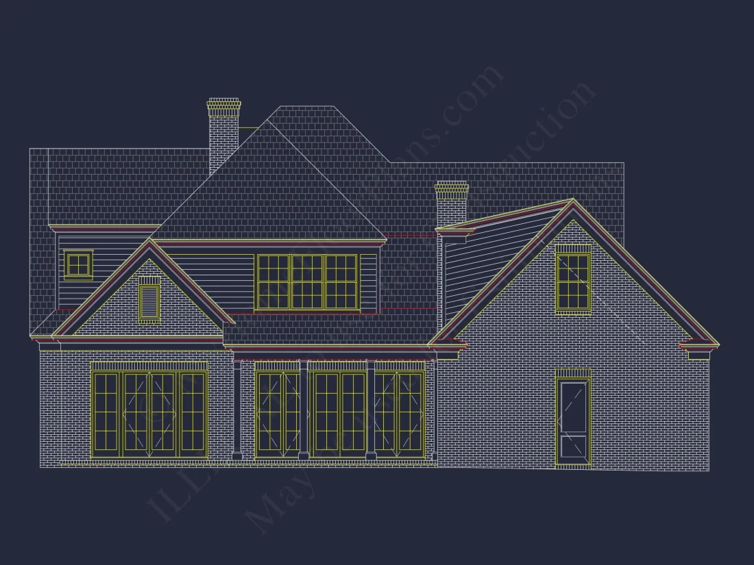 Beautiful house Floor Plan with CAD Blueprints and Designs
