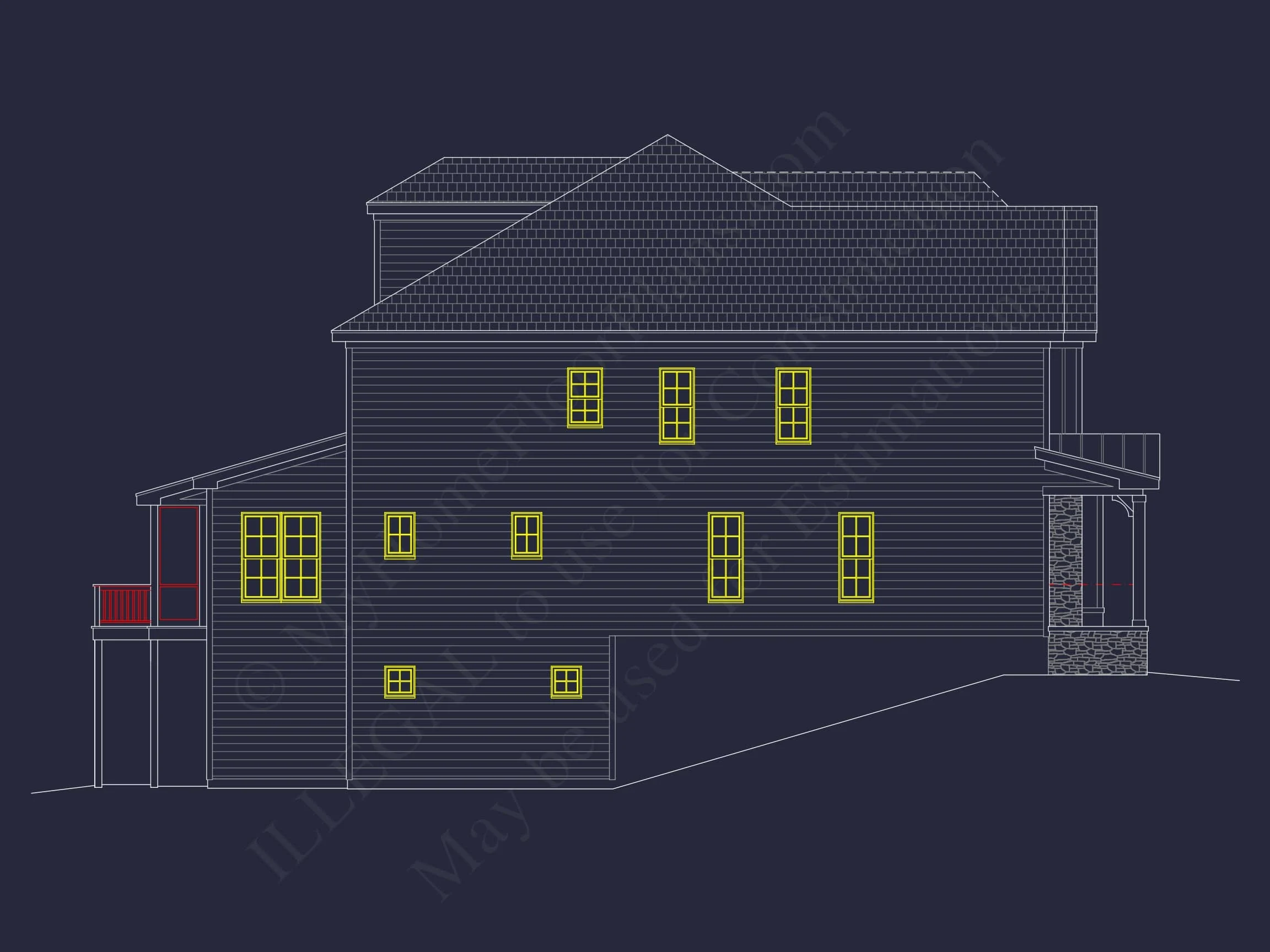 14-1554 HOUSE PLAN - 5-Bed, 5-Bath, 4112 SF Craftsman House Plan 28 Charming house Plan with Basement