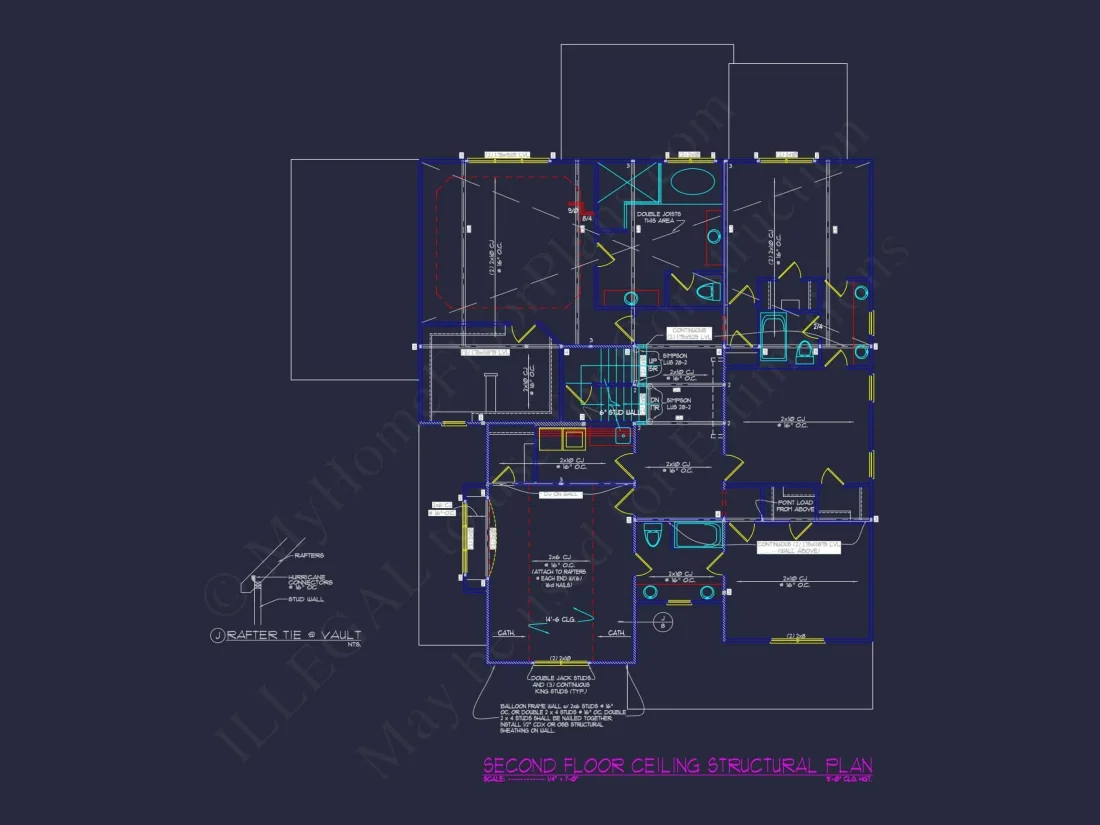 Elegant house Plan with CAD Designs and Traditional Blueprint