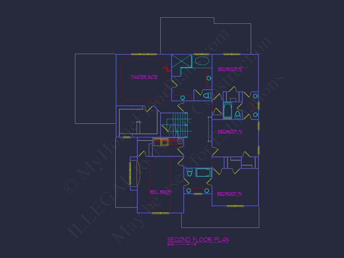 Elegant house Plan with CAD Designs and Traditional Blueprint