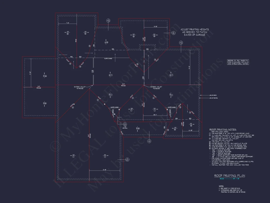 Craftsman house Floor Plan with 1.5 Story CAD Designs