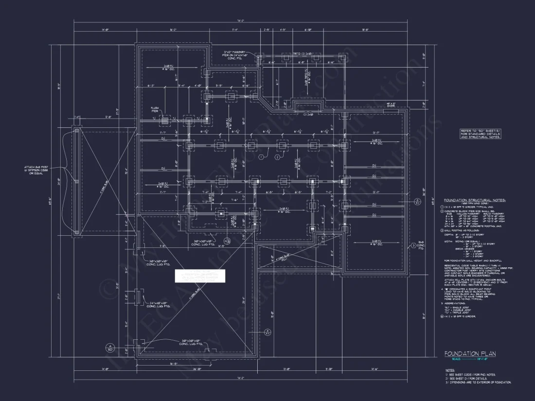 Craftsman house Floor Plan with 1.5 Story CAD Designs