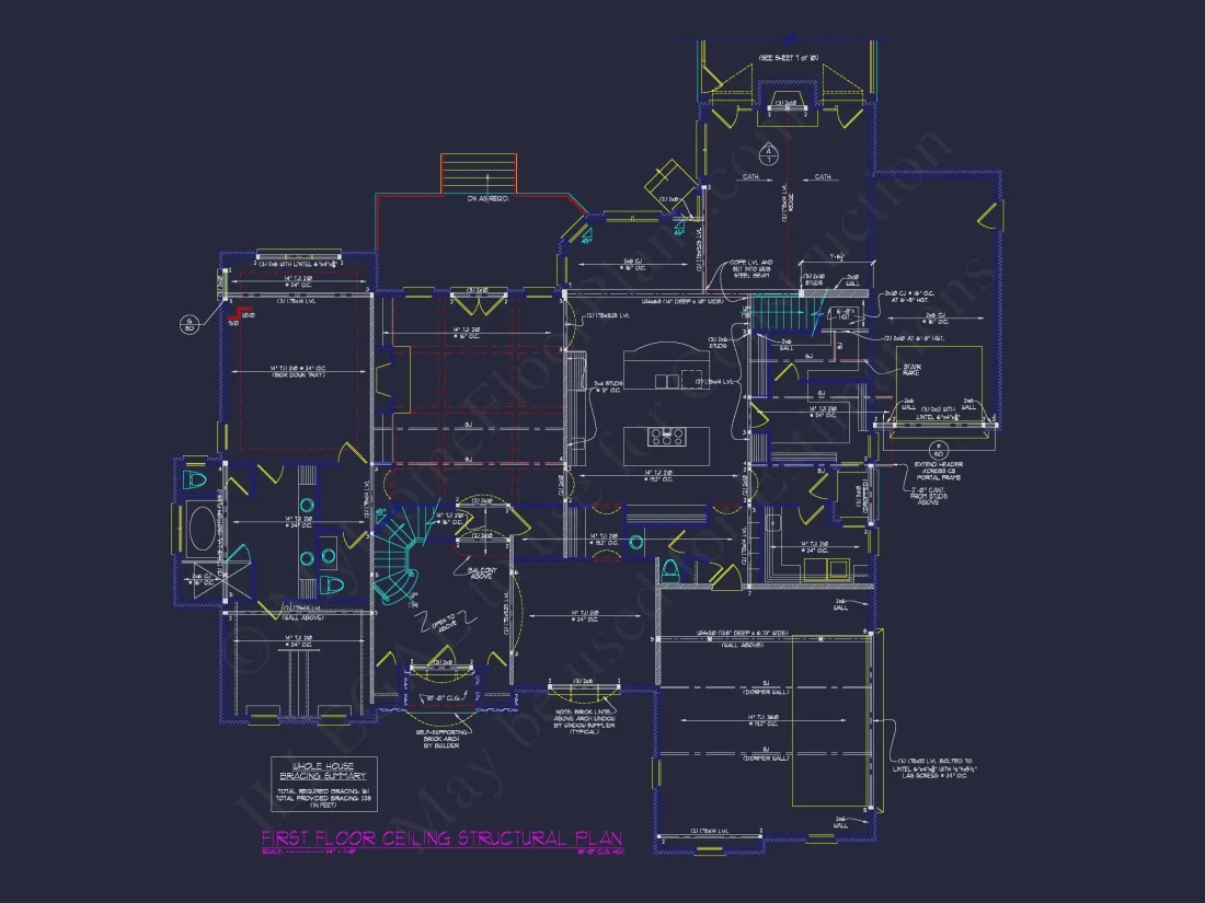 Elegant house Floor Plan: Architectural Designs with CAD Blueprint
