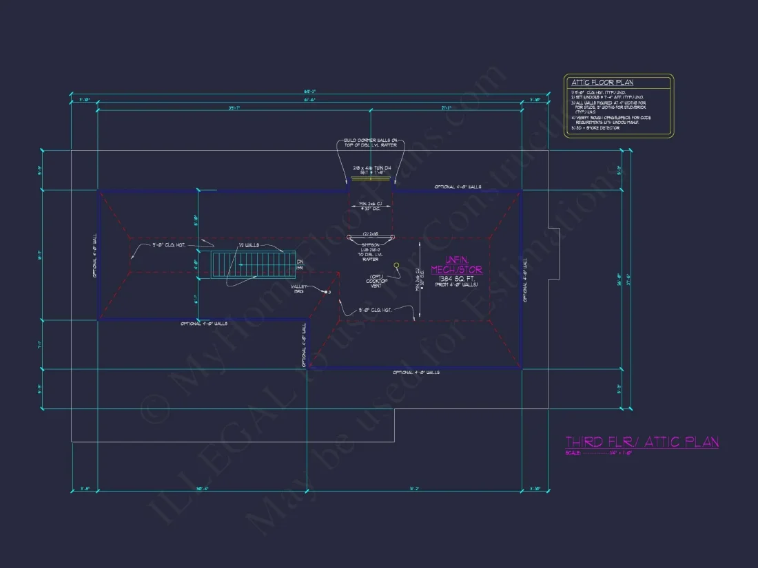 Elegant house Floor Plan: Architectural Designs with CAD Blueprint