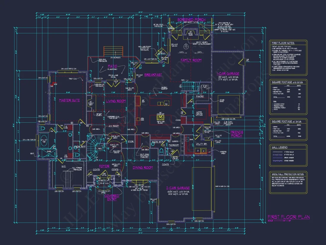 Elegant house Floor Plan: Architectural Designs with CAD Blueprint