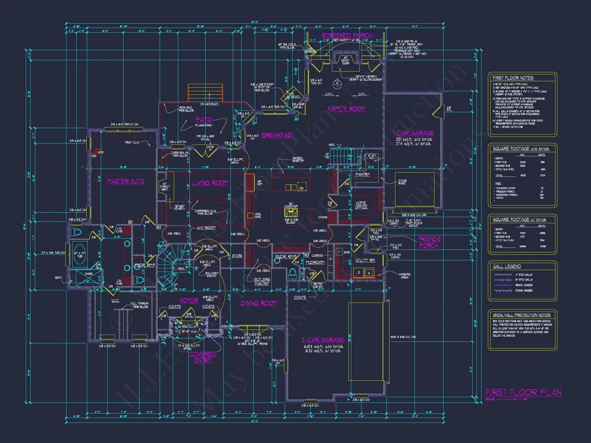 Elegant house Floor Plan: Architectural Designs with CAD Blueprint