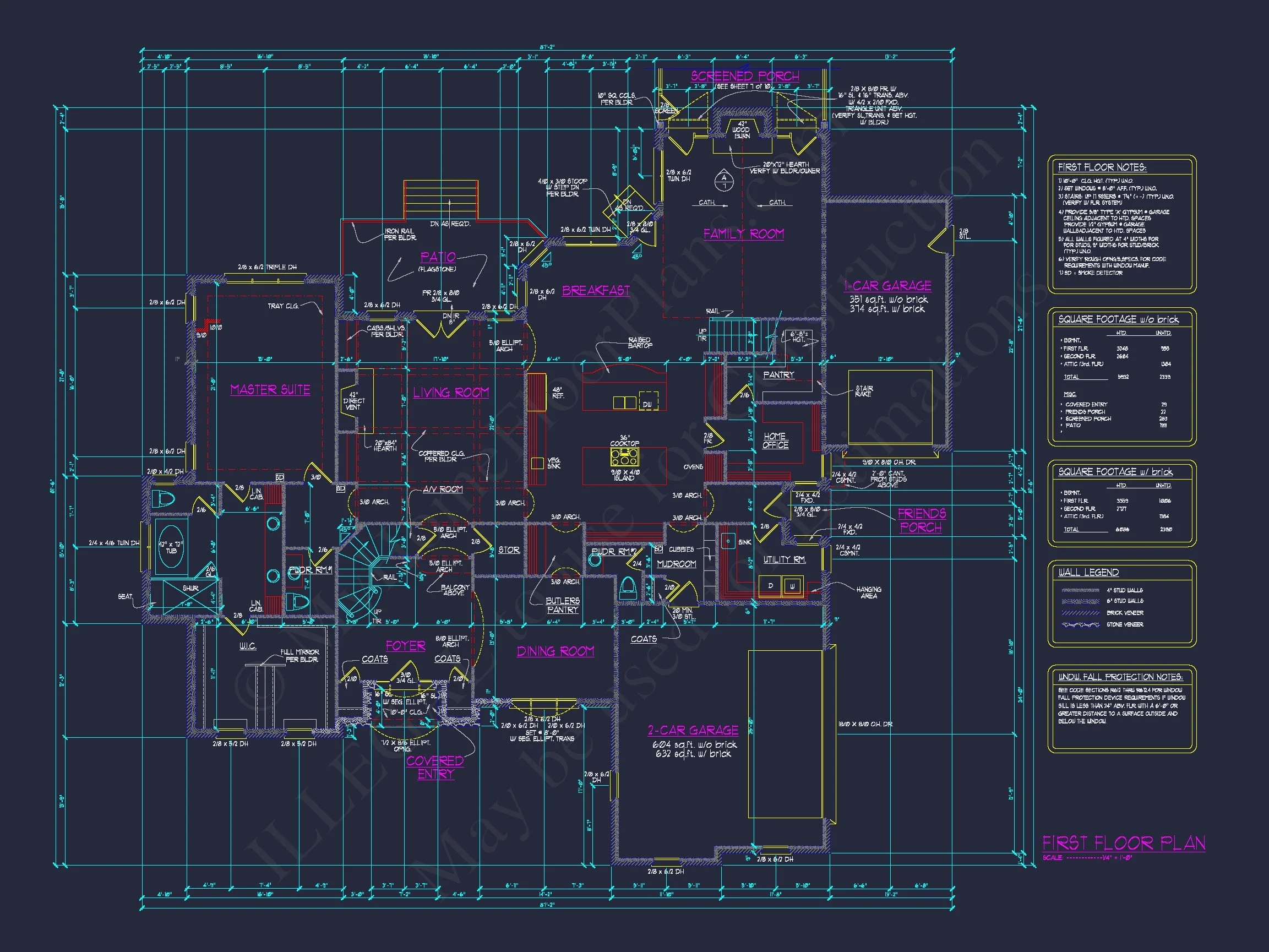 Elegant house Floor Plan: Architectural Designs with CAD Blueprint