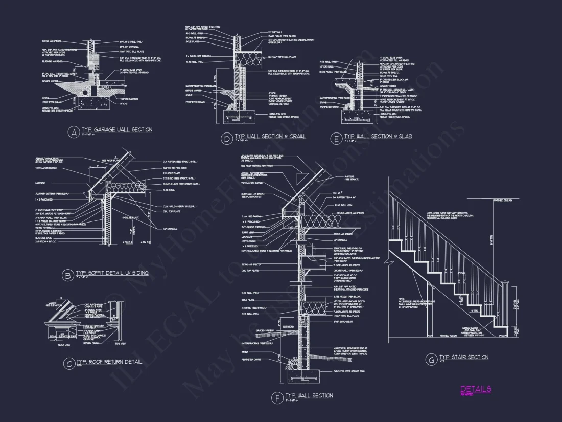 Modern Suburban house Plan with Blueprint & CAD Designs