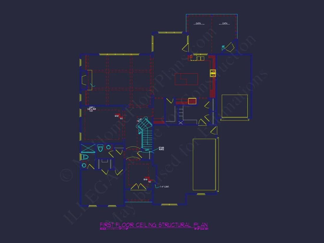 Modern Suburban house Plan with Blueprint & CAD Designs