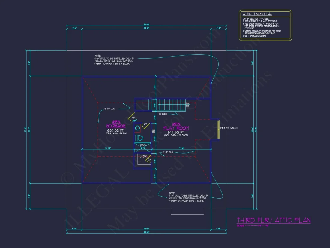 Modern Suburban house Plan with Blueprint & CAD Designs