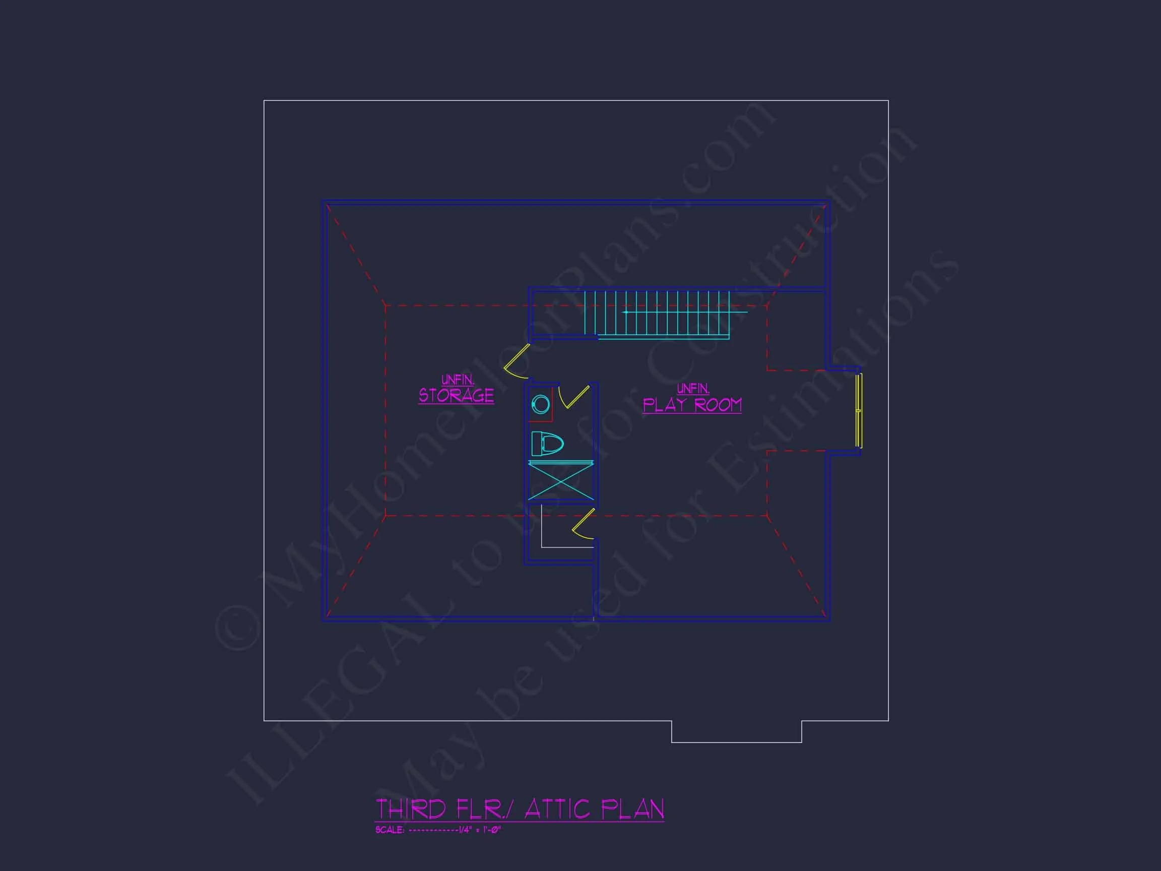 Modern Suburban house Plan with Blueprint & CAD Designs