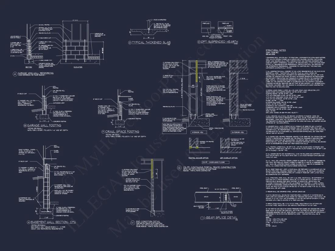 house Design and Blueprint for Unique 3-Story Colonial Revival