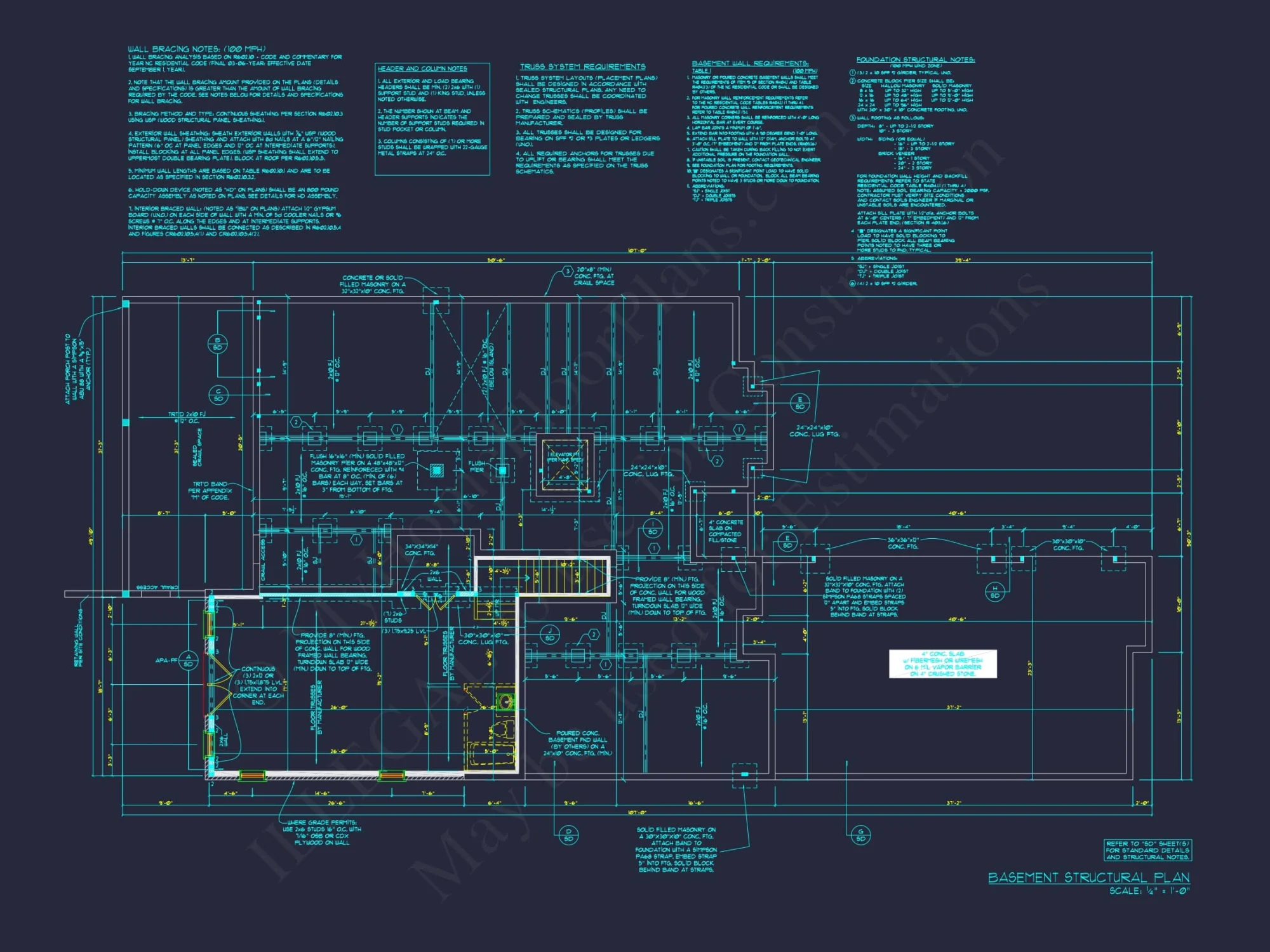 Modern house Plan with Detailed Blueprint and CAD Designs