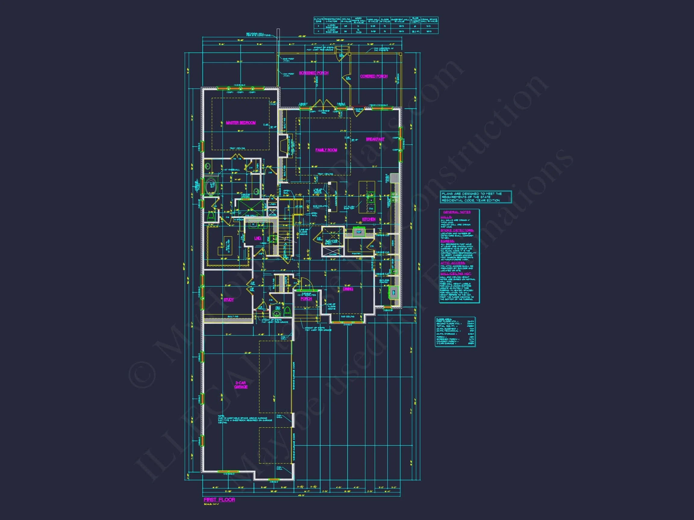 14-1433 HOUSE PLAN - Modern House Plan with Detailed Blueprint and CAD Designs 8 Modern house Plan with Detailed Blueprint and CAD Designs
