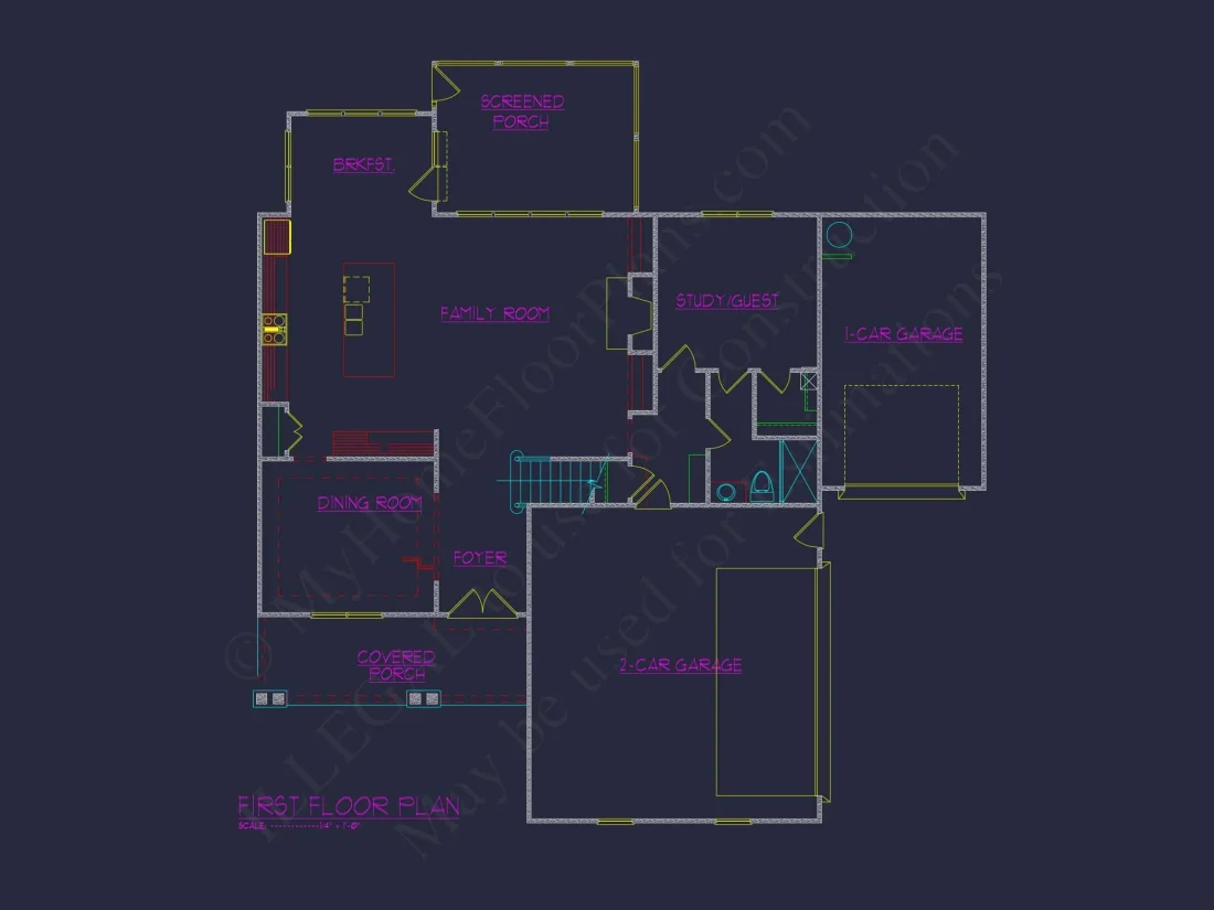 Stunning house Floor Plan with Blueprint Designs and CAD