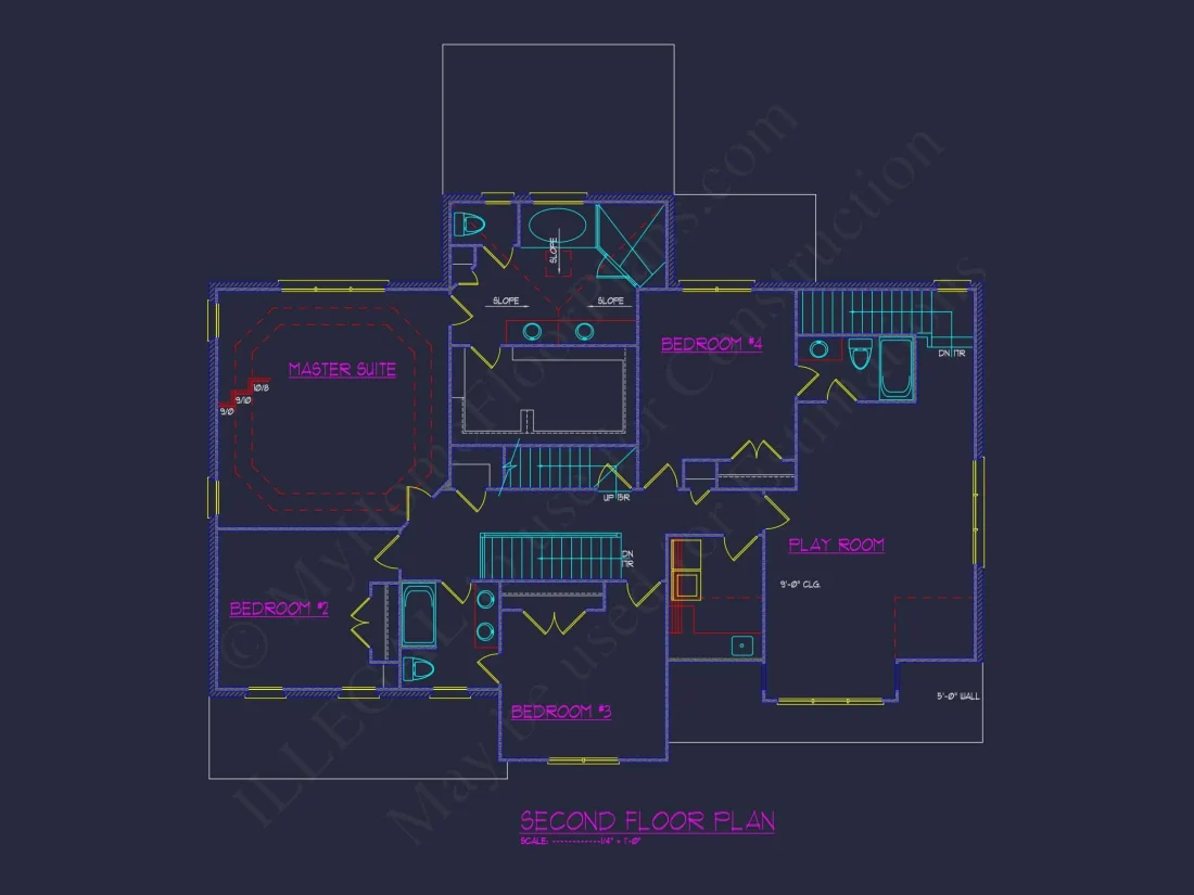 Stunning Traditional house Plan with 3.5 Floors and CAD Designs