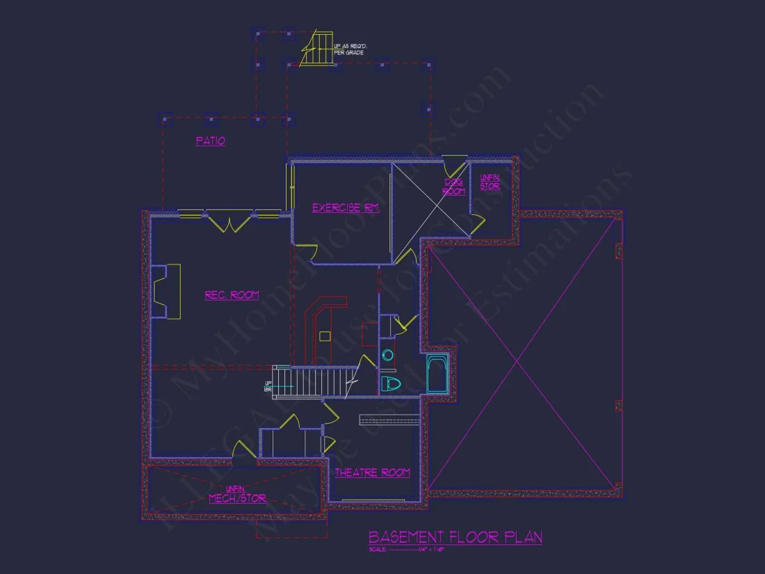 Stunning Traditional house Plan with 3.5 Floors and CAD Designs