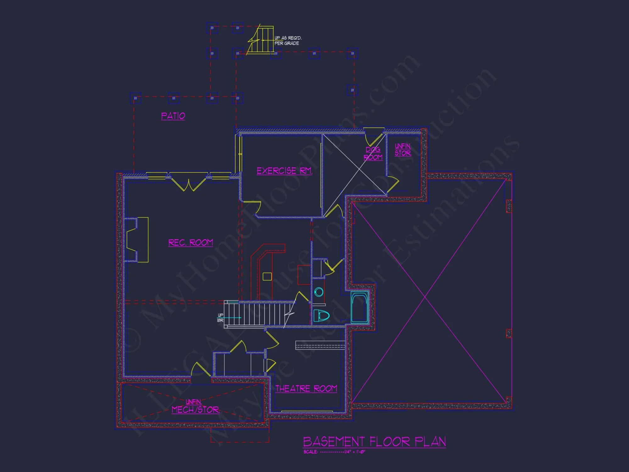 Stunning Traditional house Plan with 3.5 Floors and CAD Designs