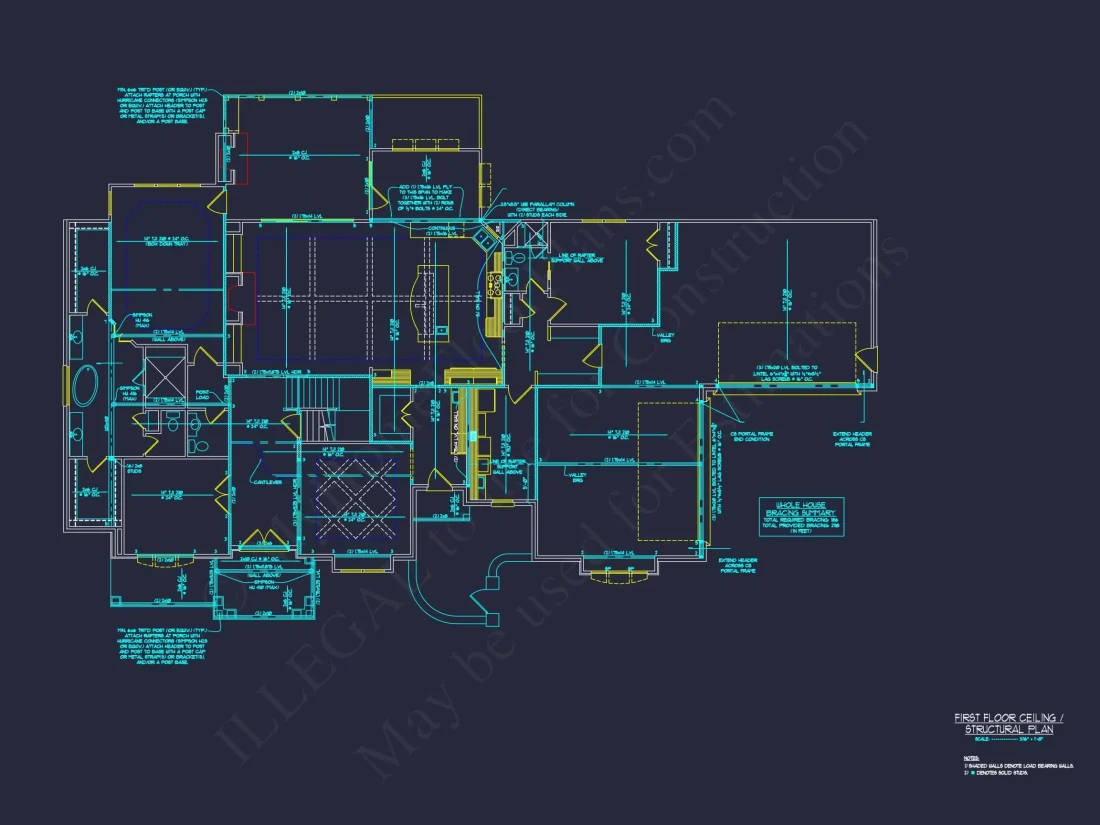 Luxury house Plan with Open Floor, CAD Architecture Designs