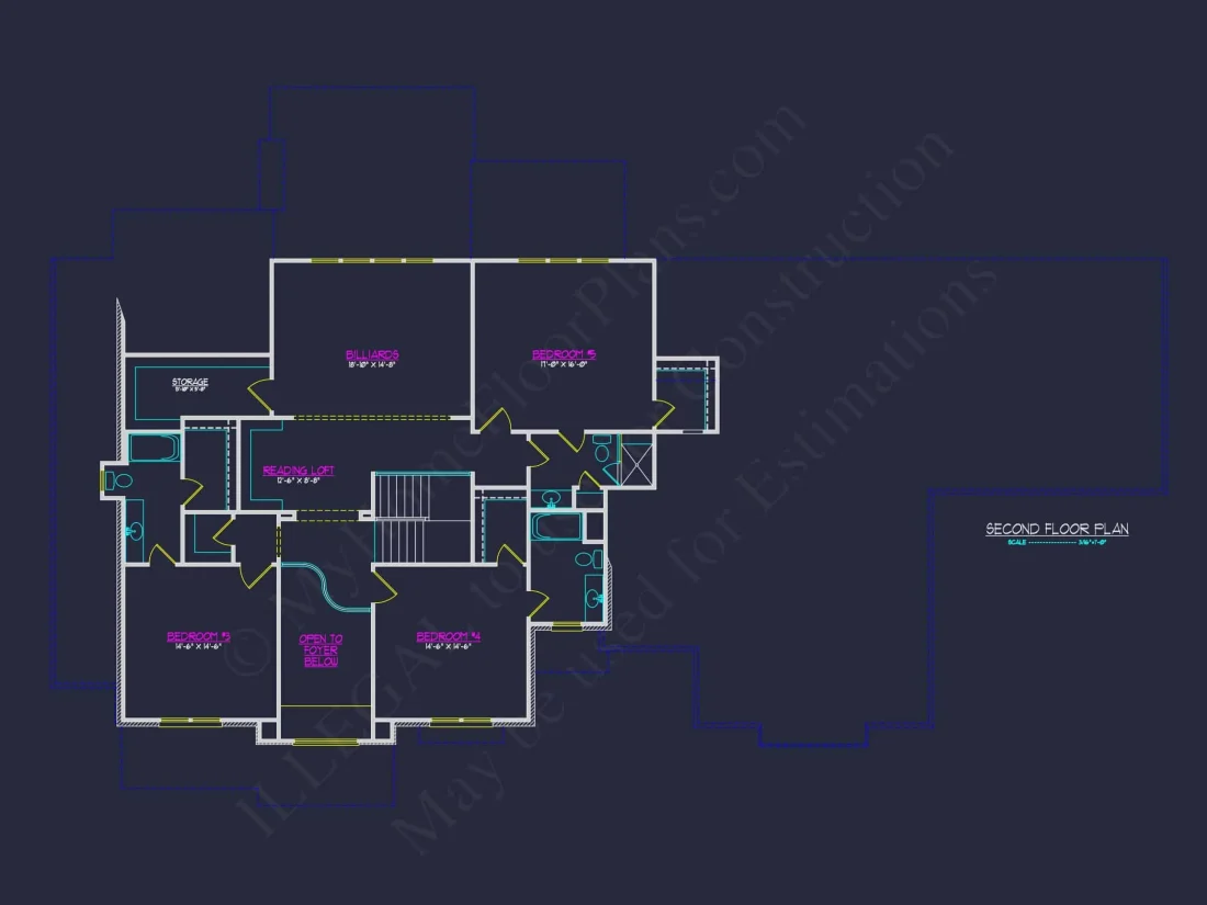 Luxury house Plan with Open Floor, CAD Architecture Designs