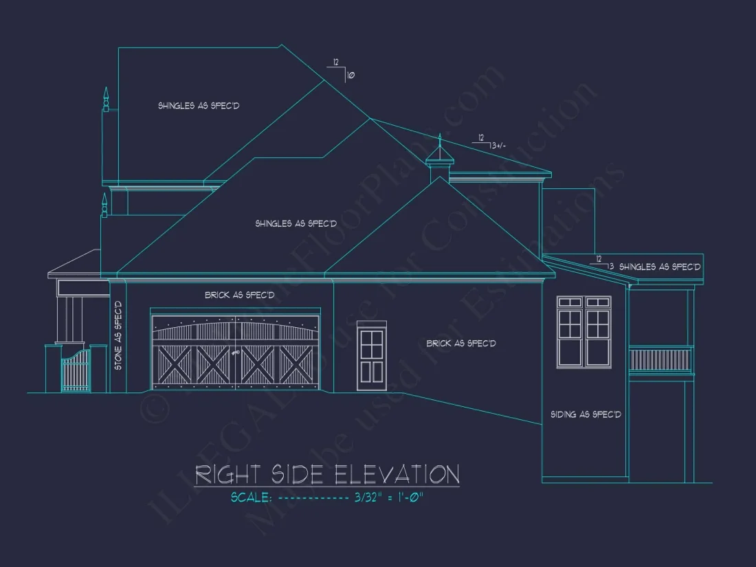 Luxury house Plan with Open Floor, CAD Architecture Designs