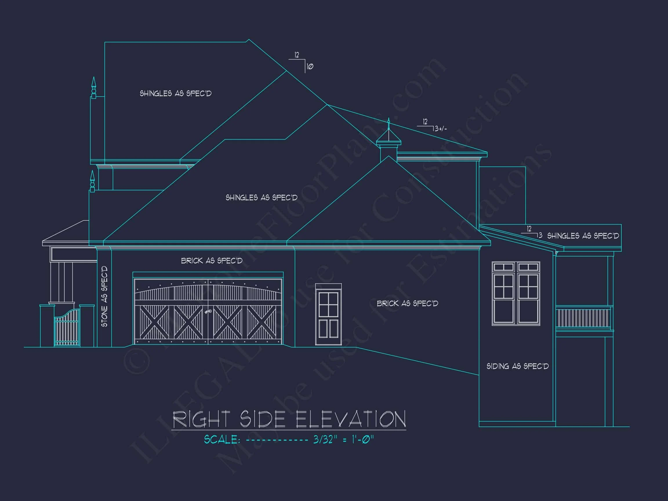 14-1286 HOUSE PLAN - Transitional European House Plan – 5-Bed, 5-Bath, 4,936 SF 50 Luxury house Plan with Open Floor, CAD Architecture Designs