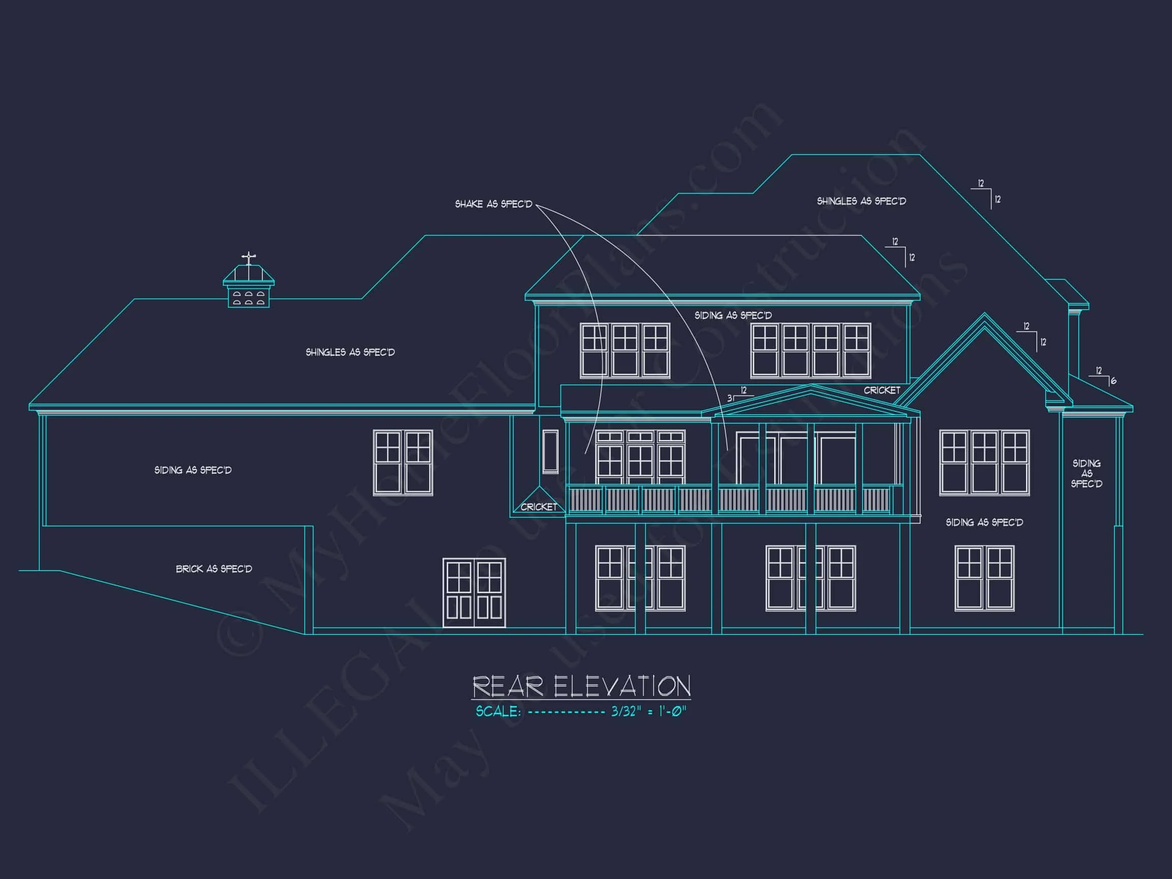 14-1286 HOUSE PLAN - Transitional European House Plan – 5-Bed, 5-Bath, 4,936 SF 49 Luxury house Plan with Open Floor, CAD Architecture Designs