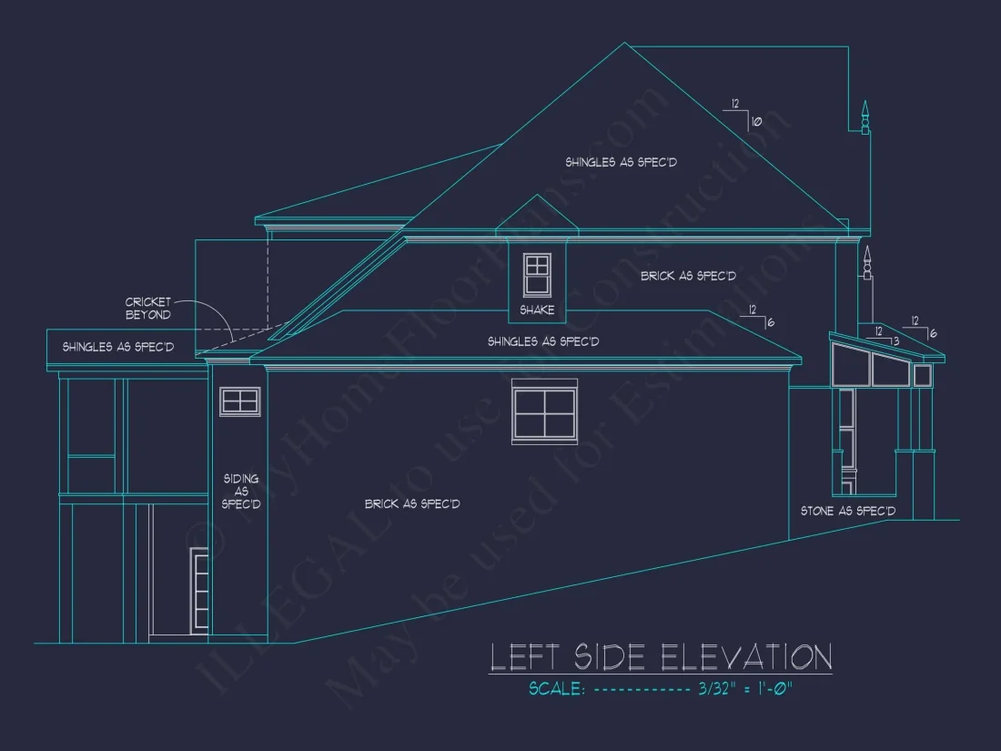 Luxury house Plan with Open Floor, CAD Architecture Designs