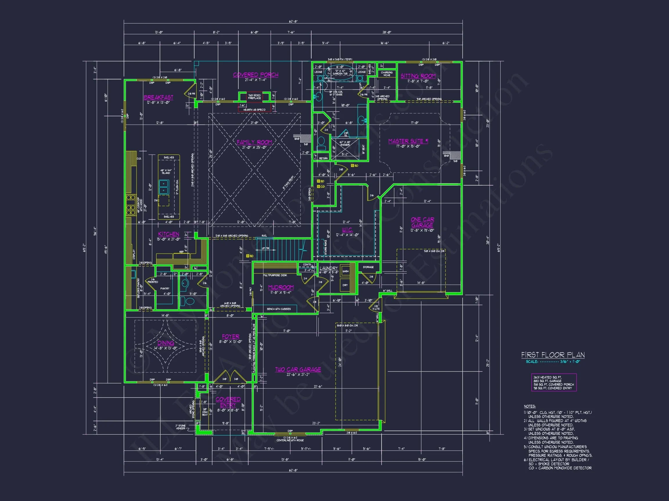 Elegant Modern Suburban house Plan with 2 Floors and 4 Bedrooms