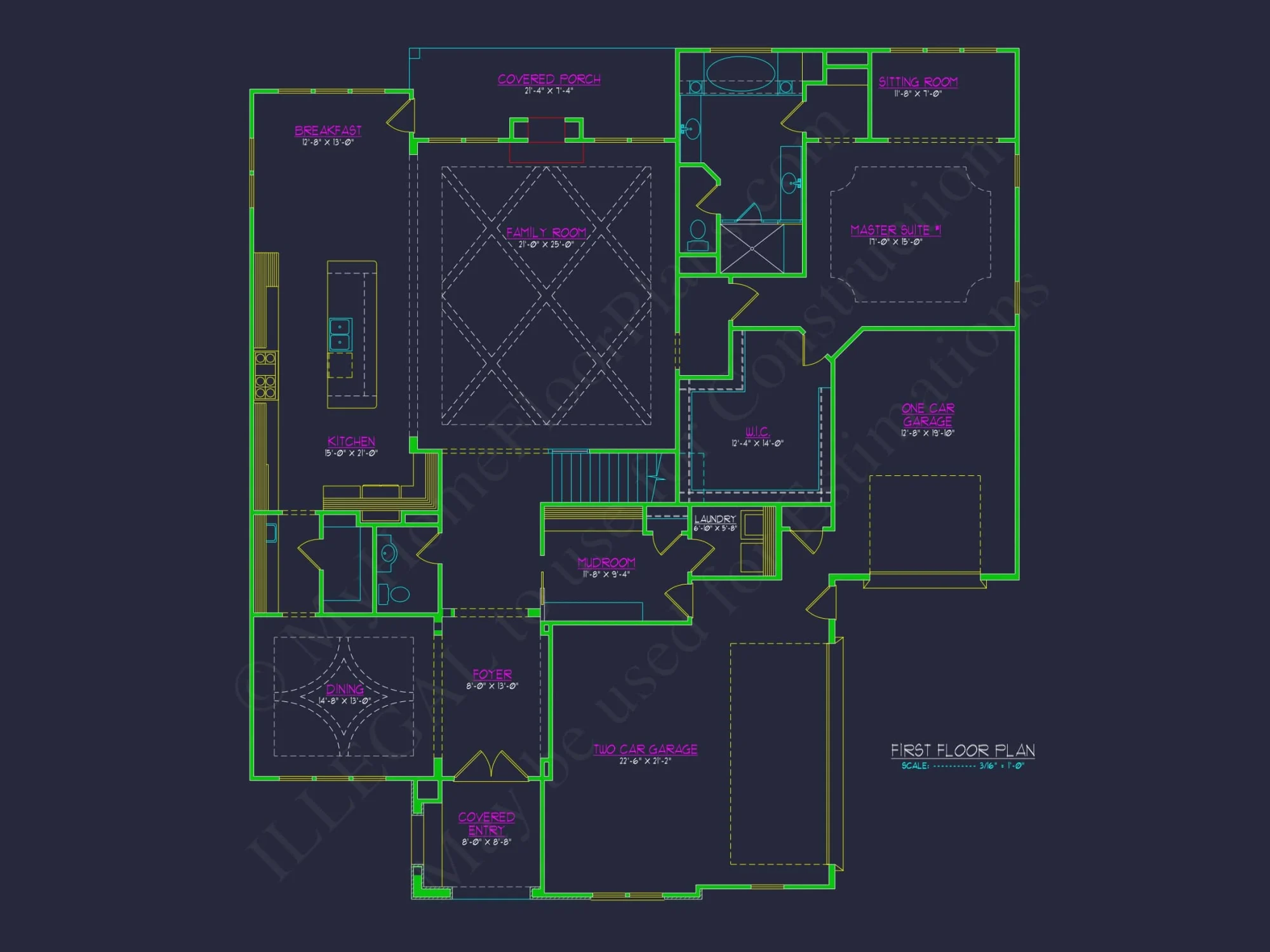 Elegant Modern Suburban house Plan with 2 Floors and 4 Bedrooms