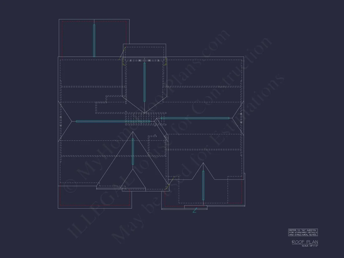 Elegant house Plan with CAD Floor Designs & Blueprints