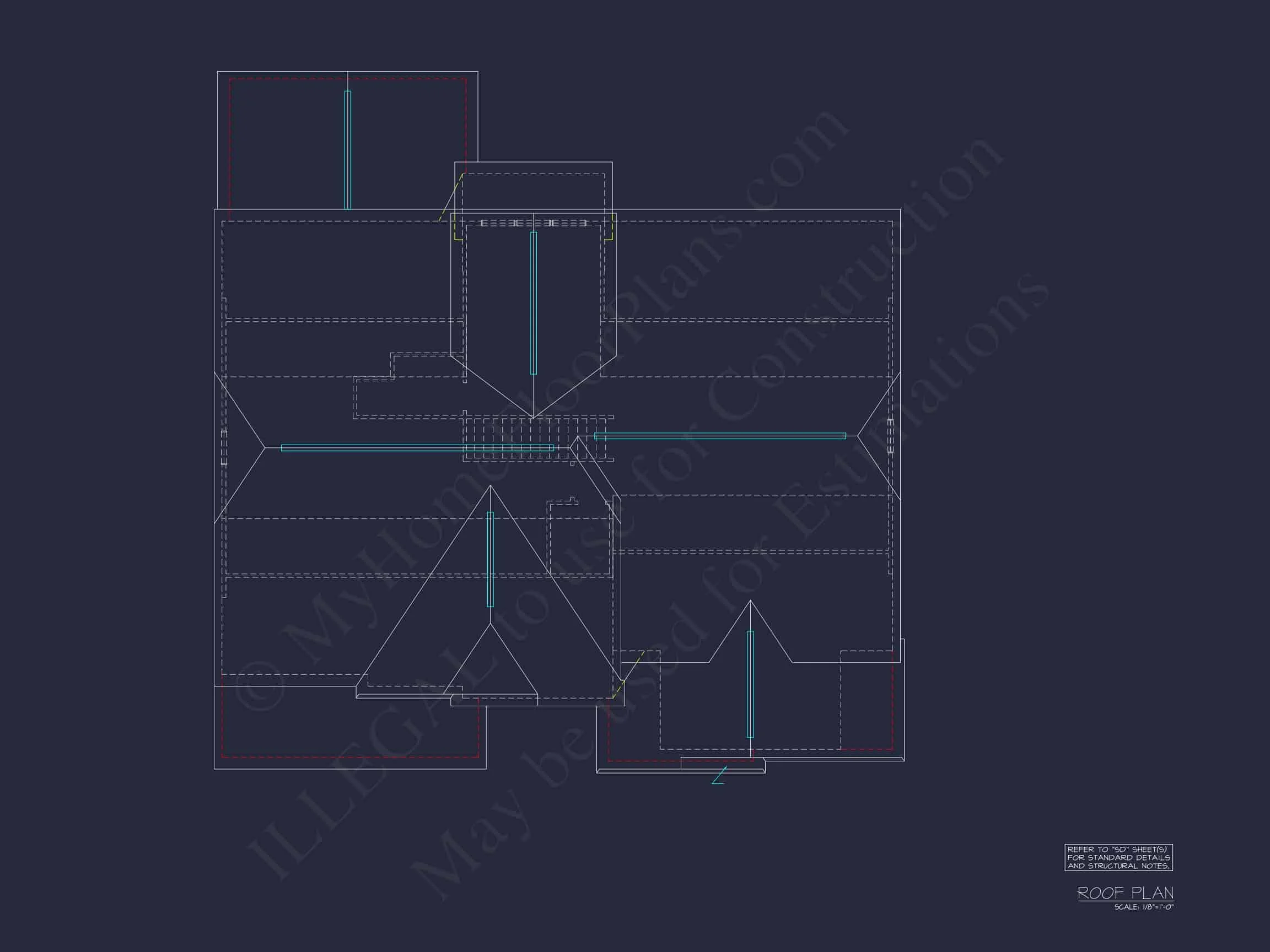 Elegant house Plan with CAD Floor Designs & Blueprints