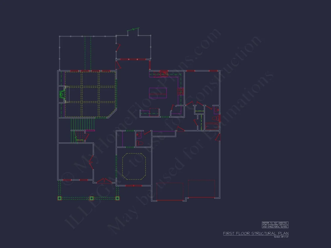 Elegant house Plan with CAD Floor Designs & Blueprints