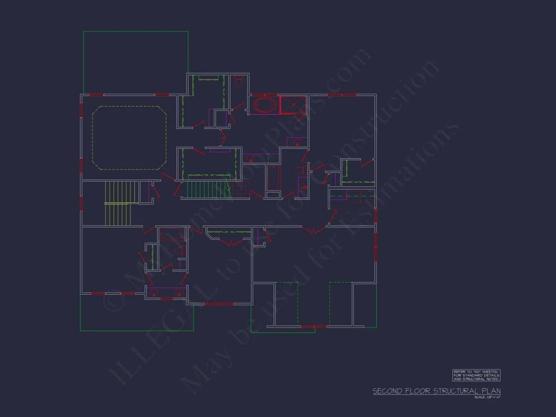 Elegant house Plan with CAD Floor Designs & Blueprints
