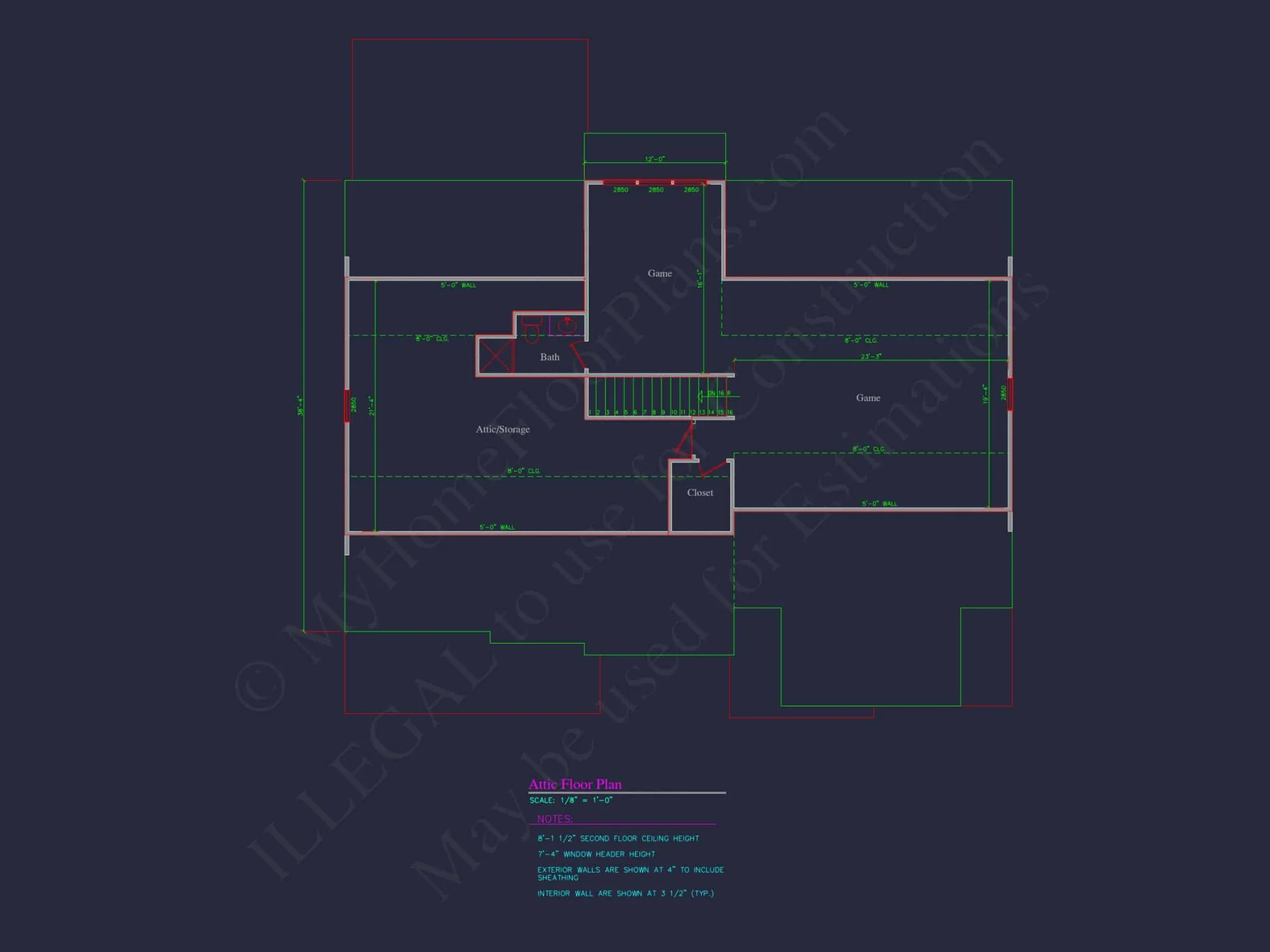 Elegant house Plan with CAD Floor Designs & Blueprints