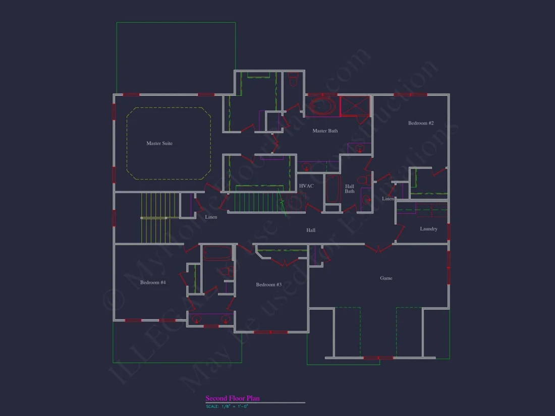Elegant house Plan with CAD Floor Designs & Blueprints