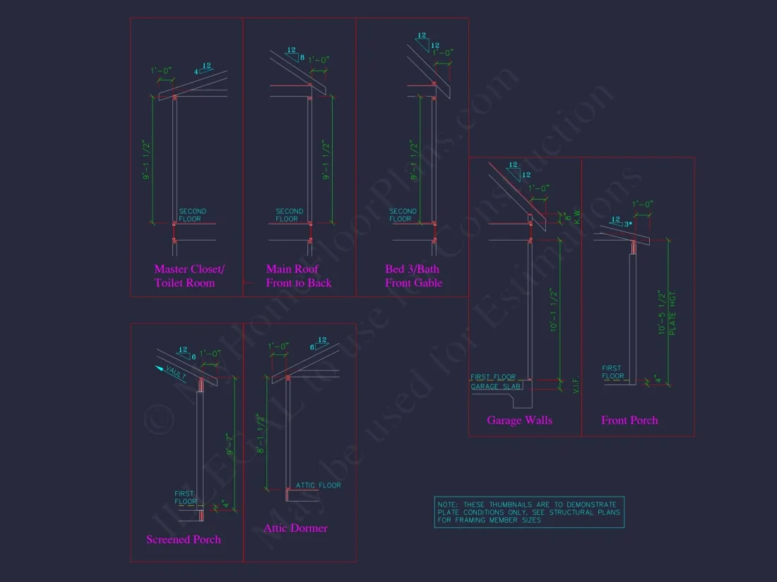 Elegant house Plan with CAD Floor Designs & Blueprints
