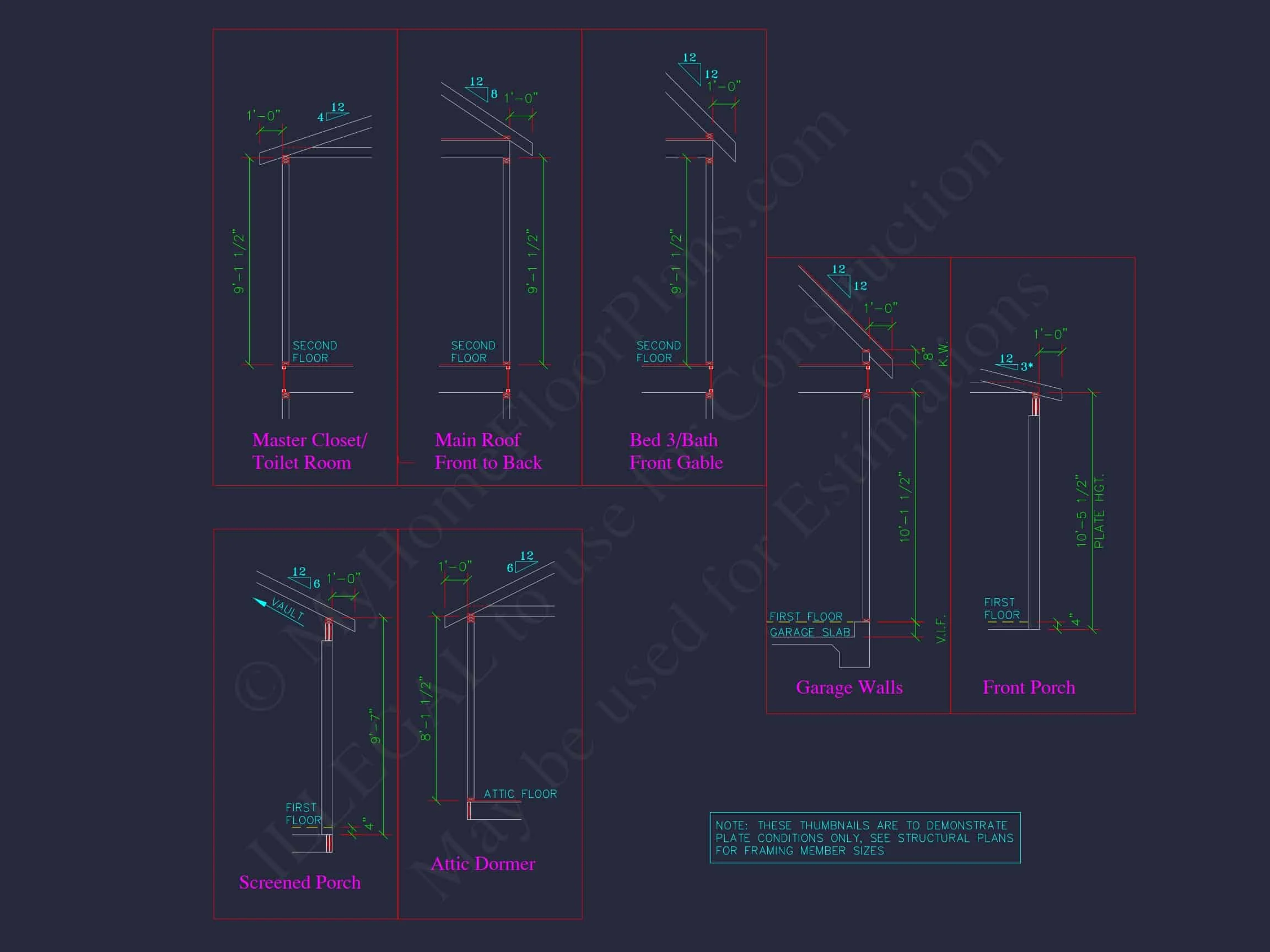 Elegant house Plan with CAD Floor Designs & Blueprints