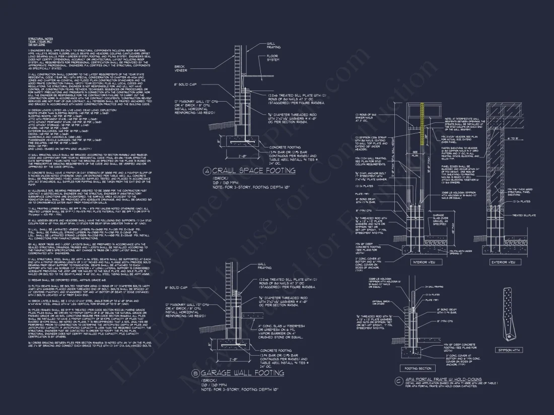 Craftsman house Floor Plan: 5-Bed, 4-Bath, 3-Car Garage