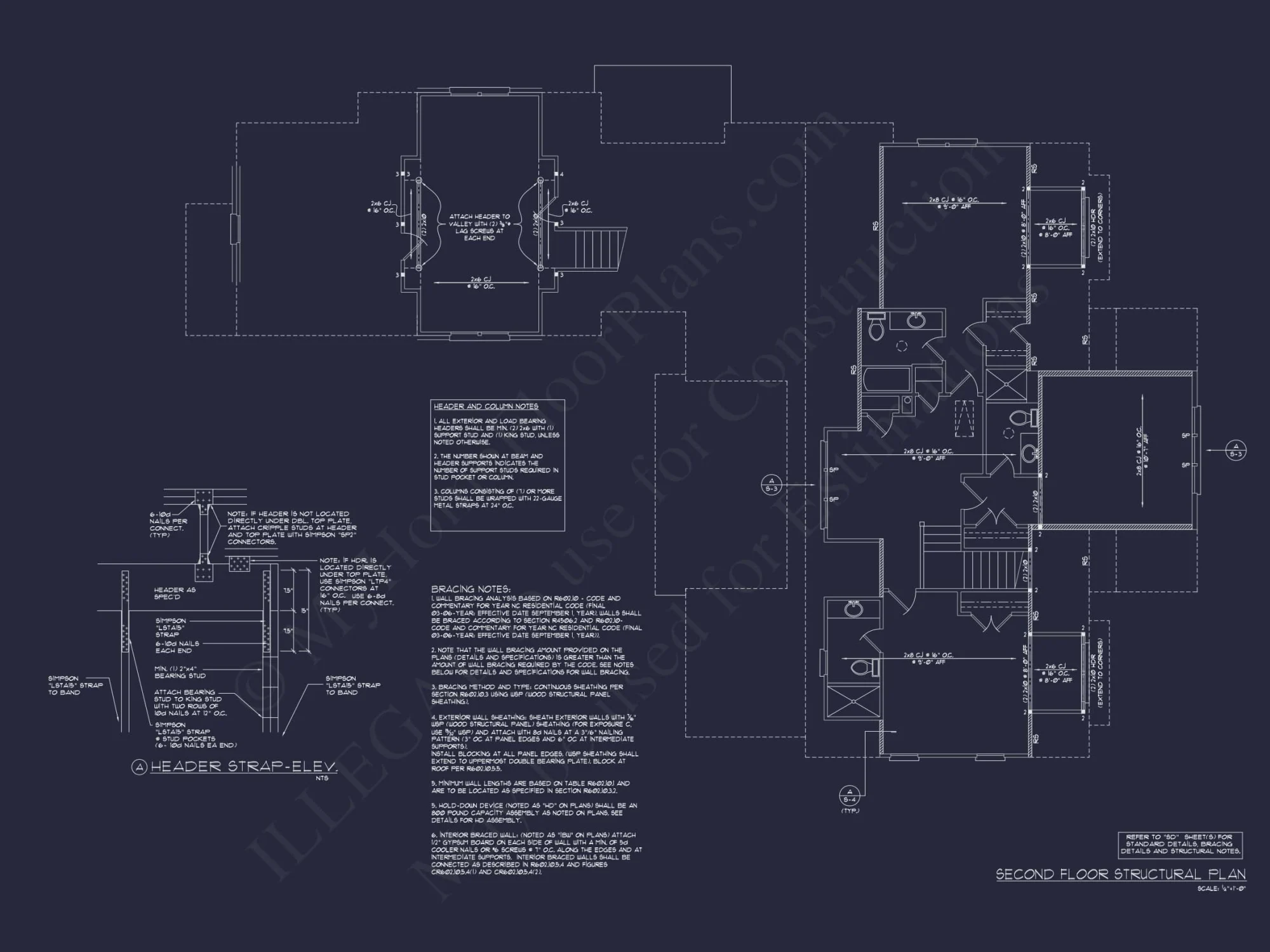Craftsman house Floor Plan: 5-Bed, 4-Bath, 3-Car Garage