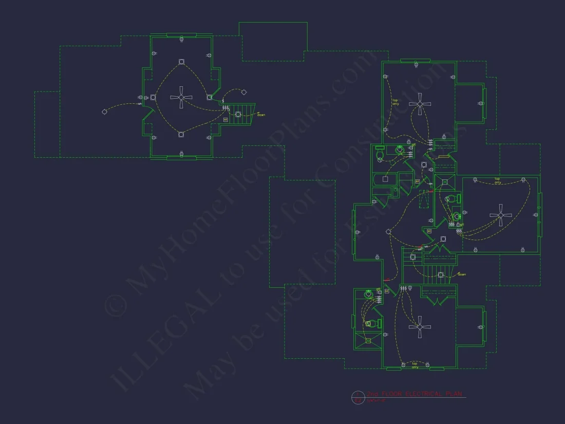 Craftsman house Floor Plan: 5-Bed, 4-Bath, 3-Car Garage