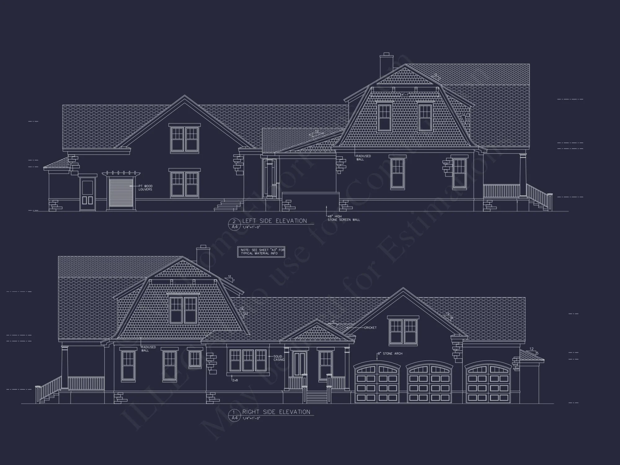 Craftsman house Floor Plan: 5-Bed, 4-Bath, 3-Car Garage