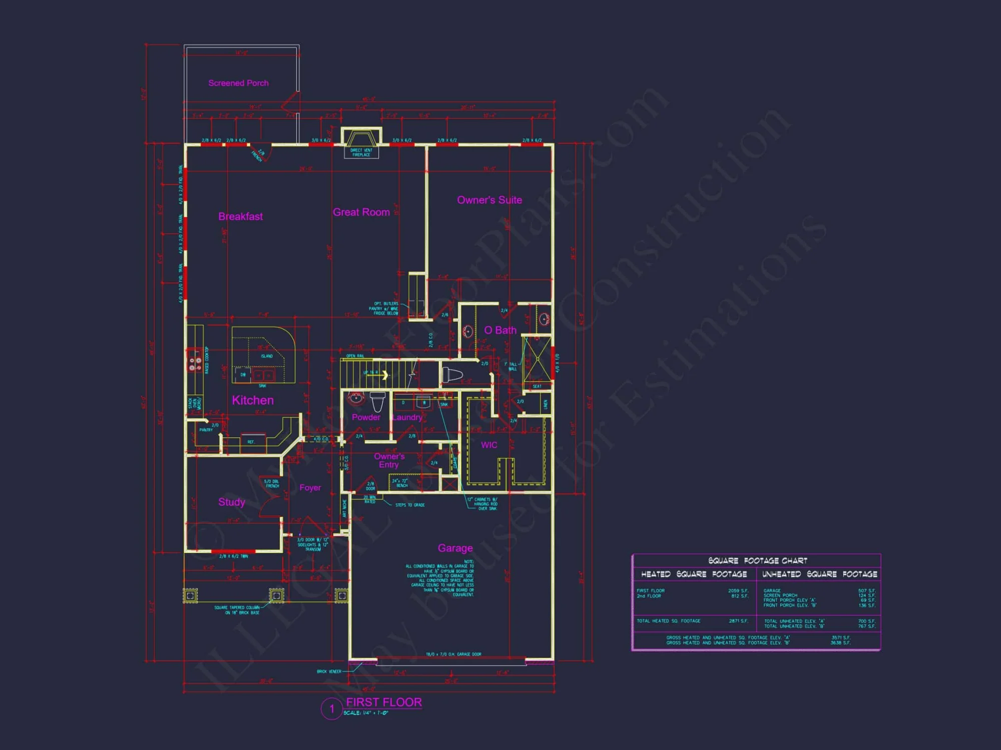 Beautiful Craftsman house Plan with 2 Floors and 3 Bedrooms