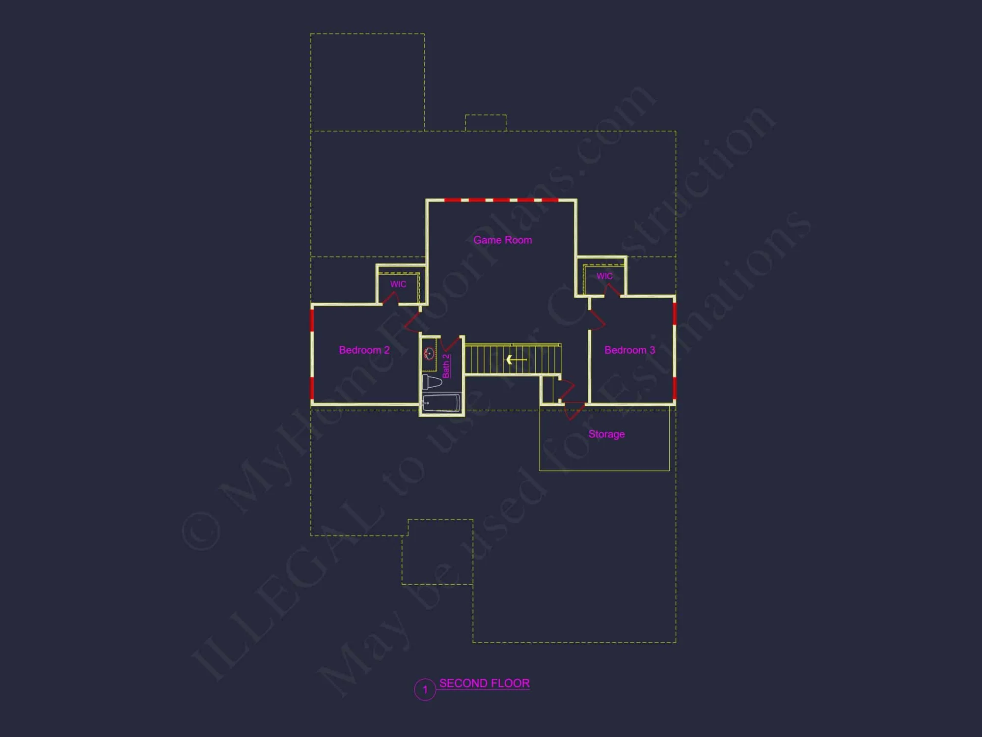 Beautiful Craftsman house Plan with 2 Floors and 3 Bedrooms