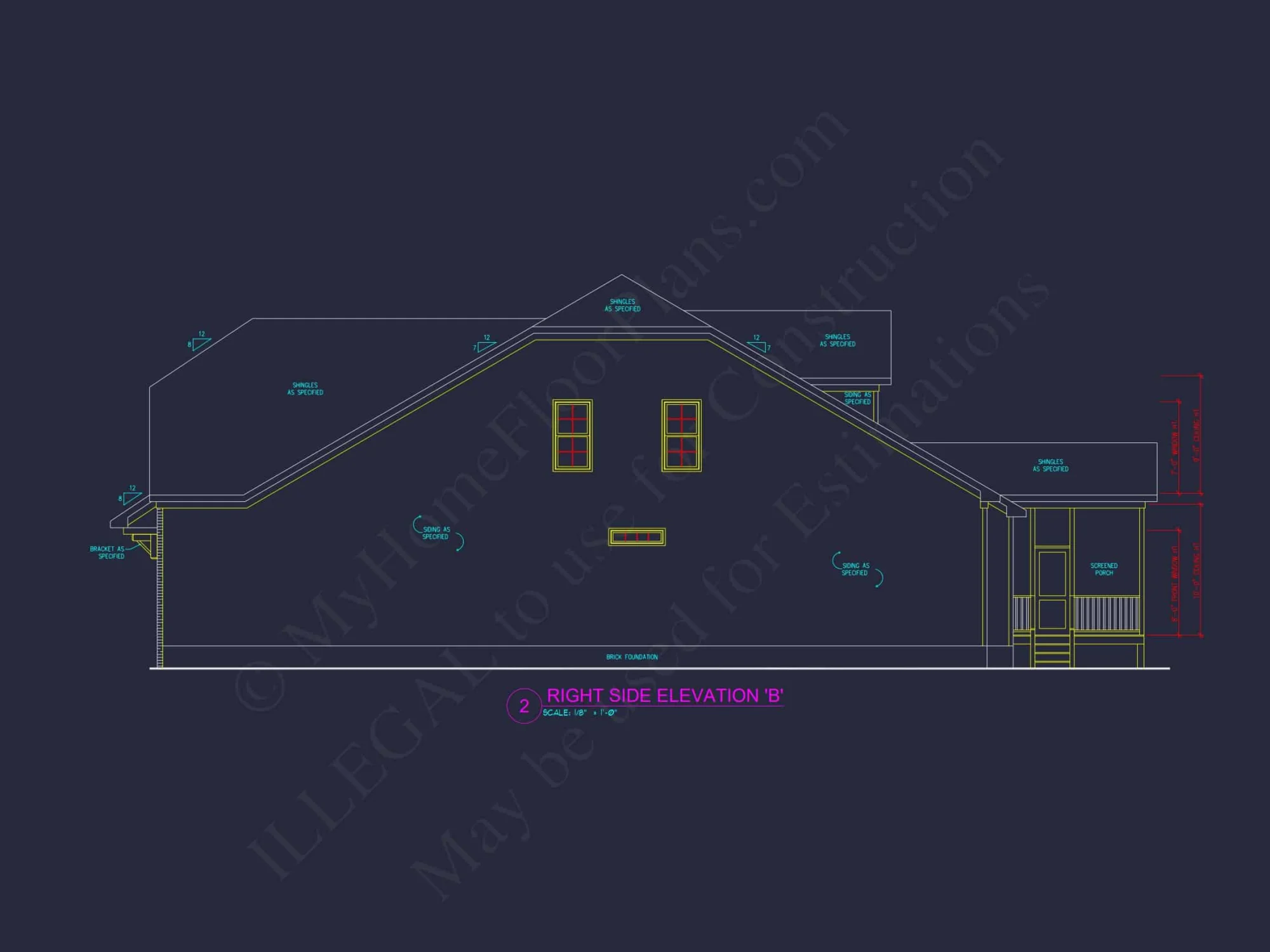 Beautiful Craftsman house Plan with 2 Floors and 3 Bedrooms